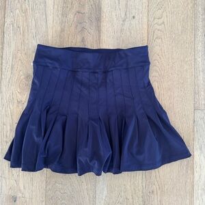 Smith and Quinn Womens Pleated Skort Navy Blue Small